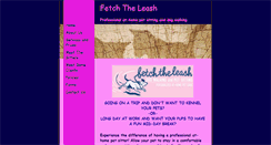 Desktop Screenshot of fetchtheleash.com