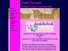 Tablet Screenshot of fetchtheleash.com